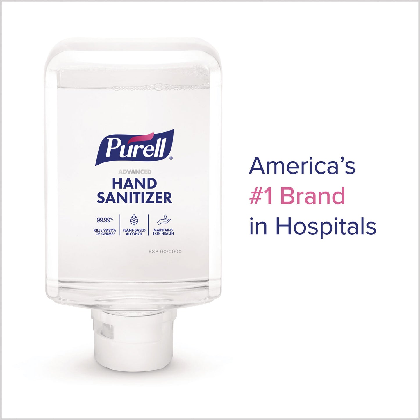 PURELL Advanced Hand Sanitizer Foam, For ES10 Automatic Dispenser, 1,200 mL Refill, Citrus Scent, 2/Carton (835302CT)