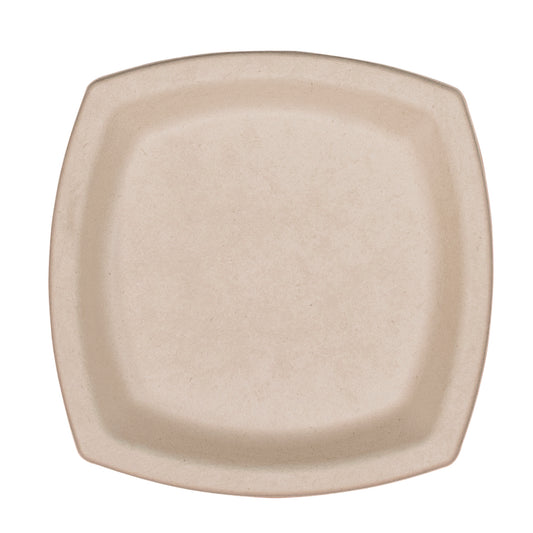 Dart Compostable Fiber Dinnerware, ProPlanet Seal, Plate, 6.7 x 6.7, Tan, 125/Pack (6PSC1PFPK)