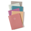 U Brands U-Eco Poly Two-Pocket Folders, Three-Hole Punched, Poly/Wheat Straw, 11 x 8.5, Assorted,12/Pack (6600U0112)