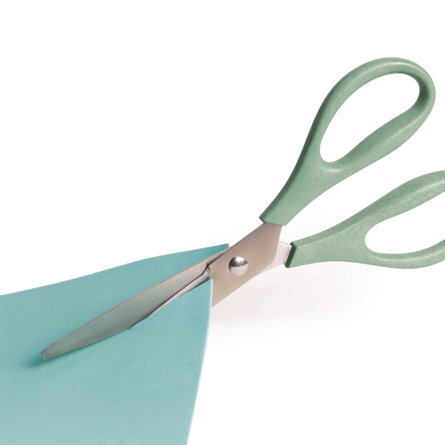 U Brands U-Eco Scissors, 9.45" Long, 3" Cut Length, Straight Assorted Color Handles, 3/Pack (6607U0124)