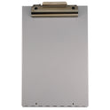 Saunders Cruiser Mate Aluminum Storage Clipboard, 1.5" Clip Capacity, Holds 8.5 x 11 Sheets, Silver (21017)