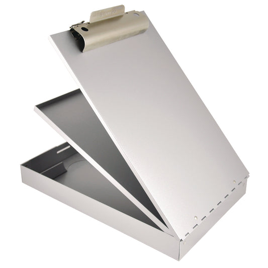 Saunders Cruiser Mate Aluminum Storage Clipboard, 1.5" Clip Capacity, Holds 8.5 x 11 Sheets, Silver (21017)