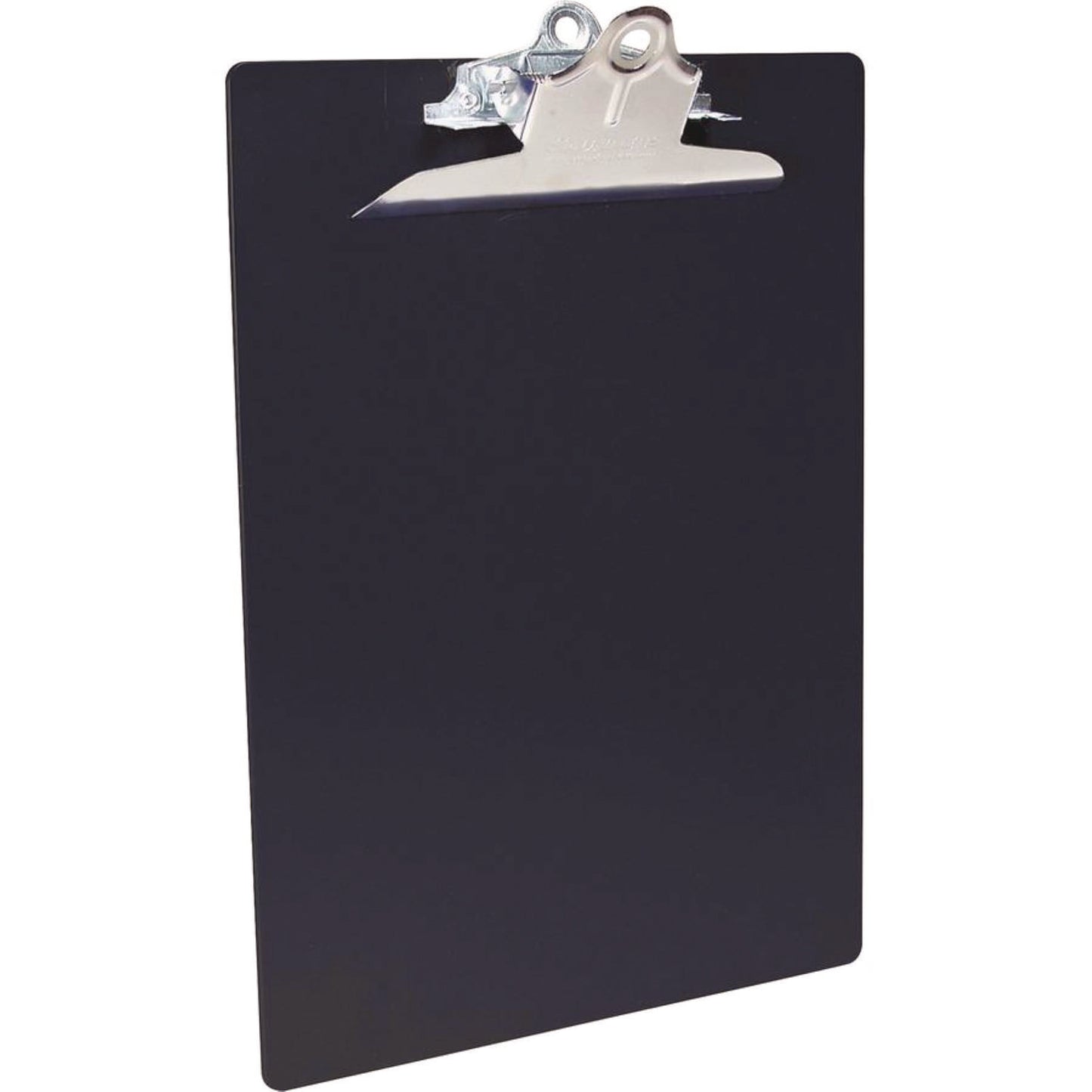 Saunders Recycled Plastic Clipboard with Ruler Edge, 1" Clip Capacity, Holds 8.5 x 11 Sheets, Black (21603)