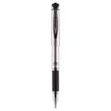 uni-ball 207 Impact Gel Pen, Stick, Bold 1 mm, Blue Ink, Silver/Black/Blue Barrel (65801)