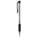 uni-ball 207 Impact Gel Pen, Stick, Bold 1 mm, Blue Ink, Silver/Black/Blue Barrel (65801)