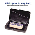 s Pre-Inked Foam Stamp Pad, 4.25" x 2.75", Black (21381)