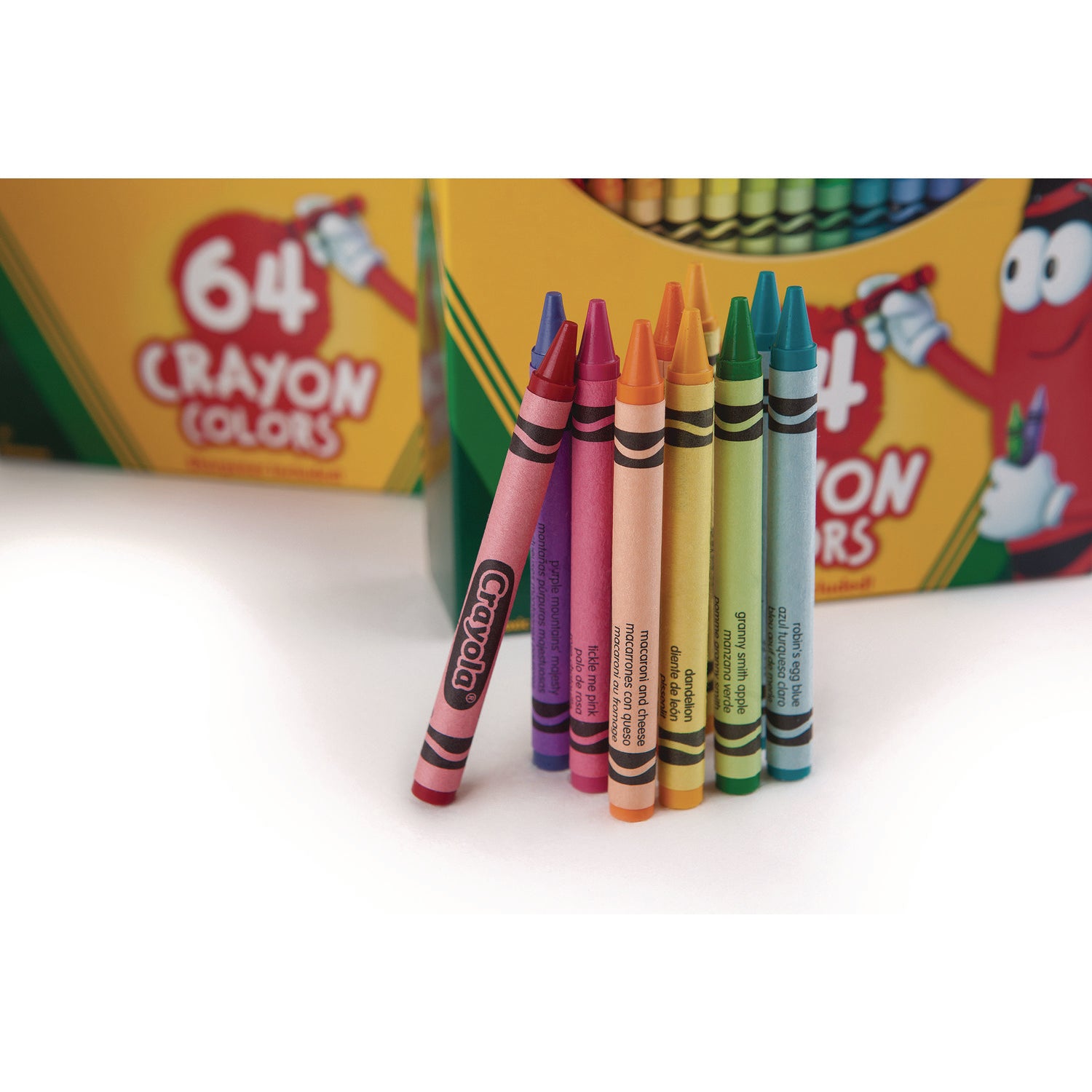 Crayola Classic Color Crayons in Flip-Top Pack with Sharpener, 64 Colors/Pack (52064D)