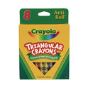 Crayola Triangular Crayons, 8 Colors/Box (524008)