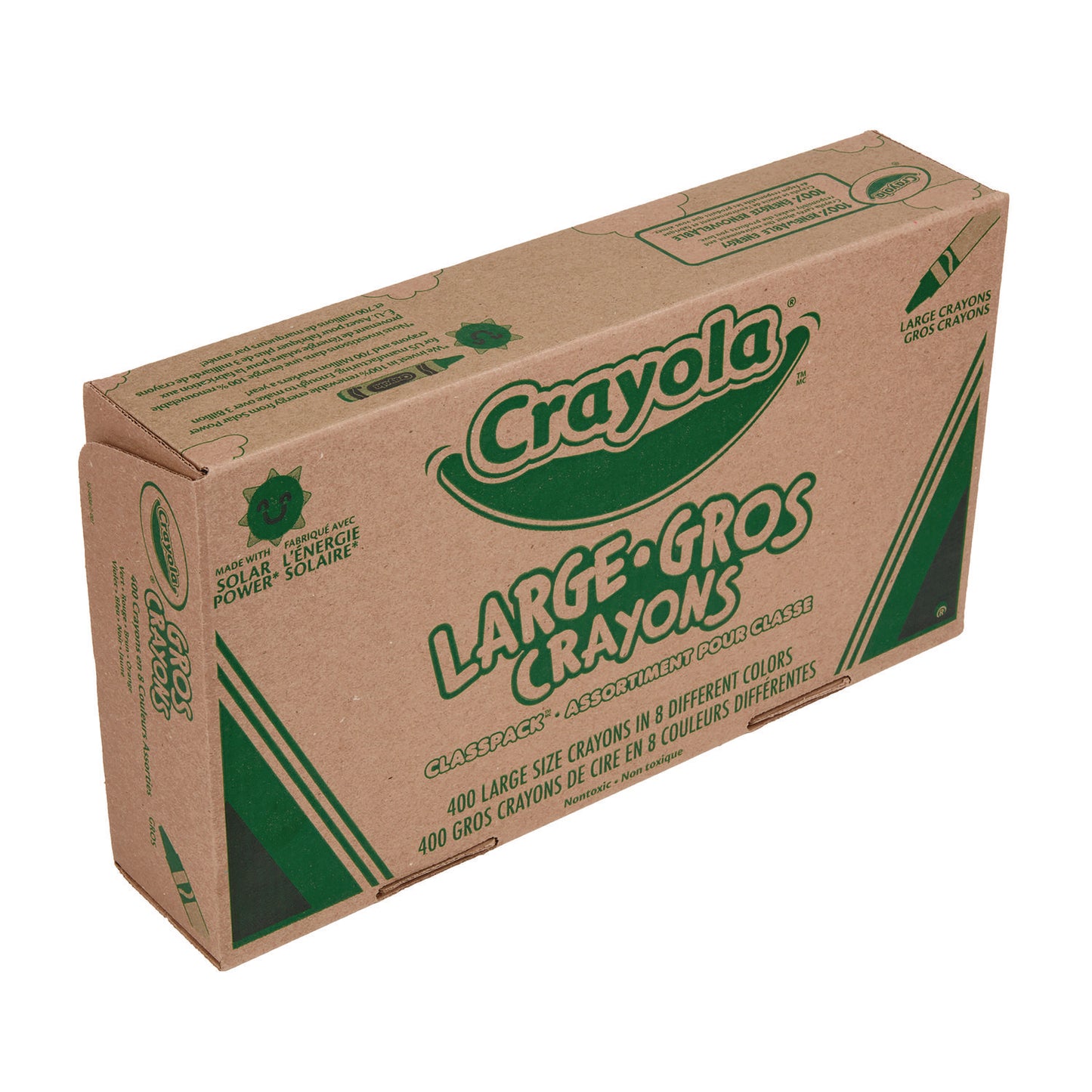 Crayola Classpack Large Size Crayons, 50 Each of 8 Colors, 400/Box (528038)