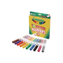 Crayola Non-Washable Marker, Broad Bullet Tip, Assorted Classic Colors, 8/Pack (587708)