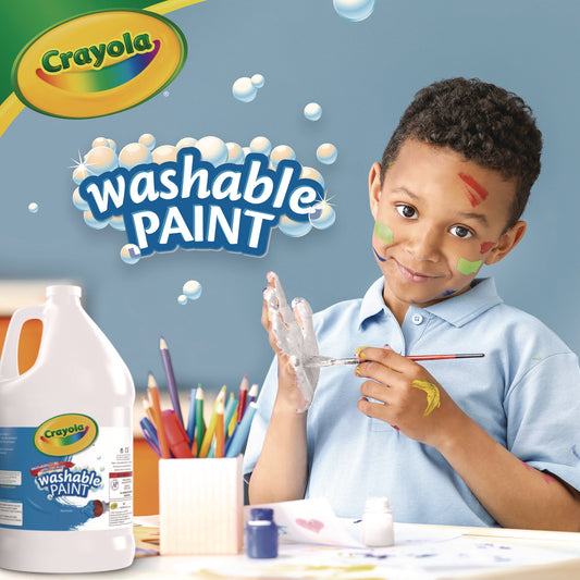 Crayola Washable Paint, White, 1 gal Bottle (542128053)