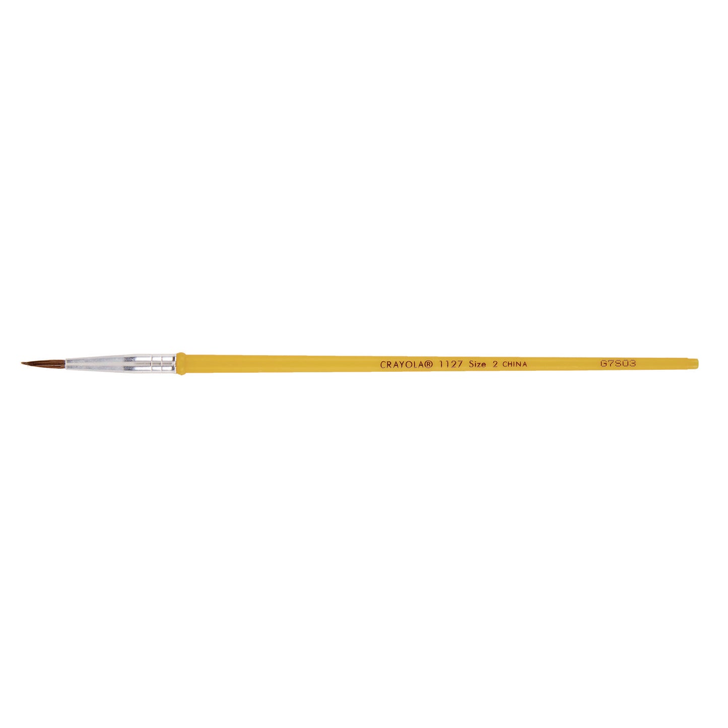 Crayola Watercolor Brush Set, Size 2, Camel-Hair Blend, Round Profile, 3/Pack (051127002)