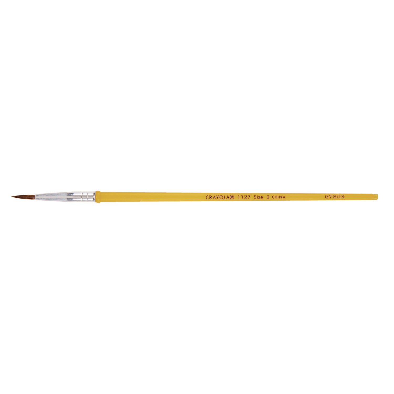 Crayola Watercolor Brush Set, Size 2, Camel-Hair Blend, Round Profile, 3/Pack (051127002)