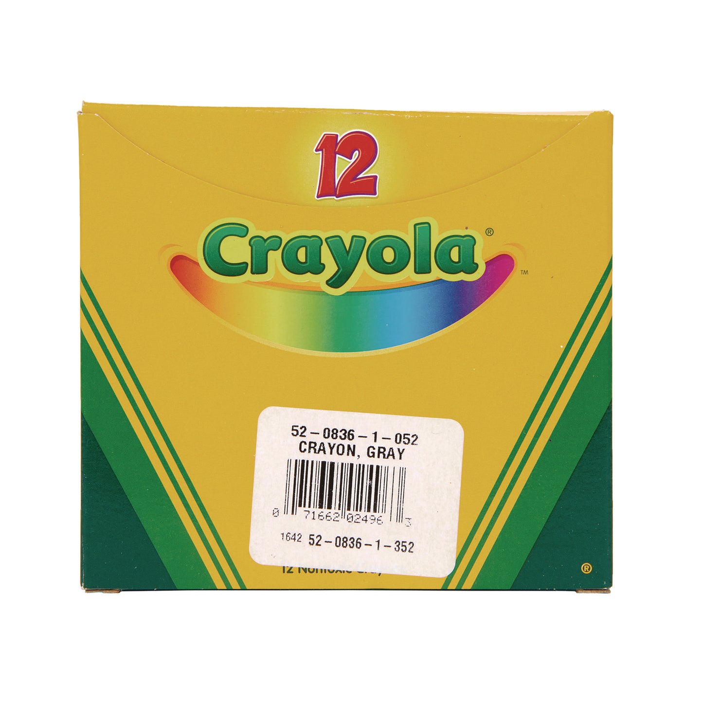 Crayola Bulkl Crayons, Gray, 12/Box (520836052)