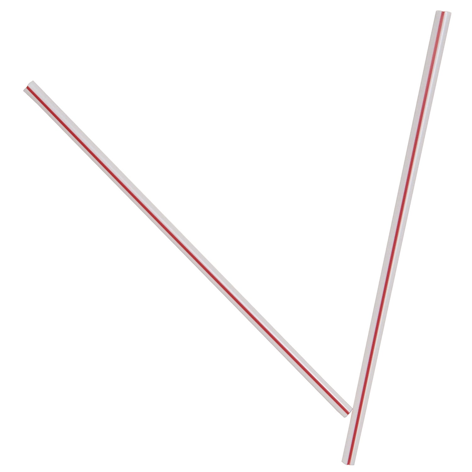 Dixie Unwrapped Hollow Stir-Straws, 5.5", Plastic, White/Red Stripe, 1,000/Box (HS5CCXX)