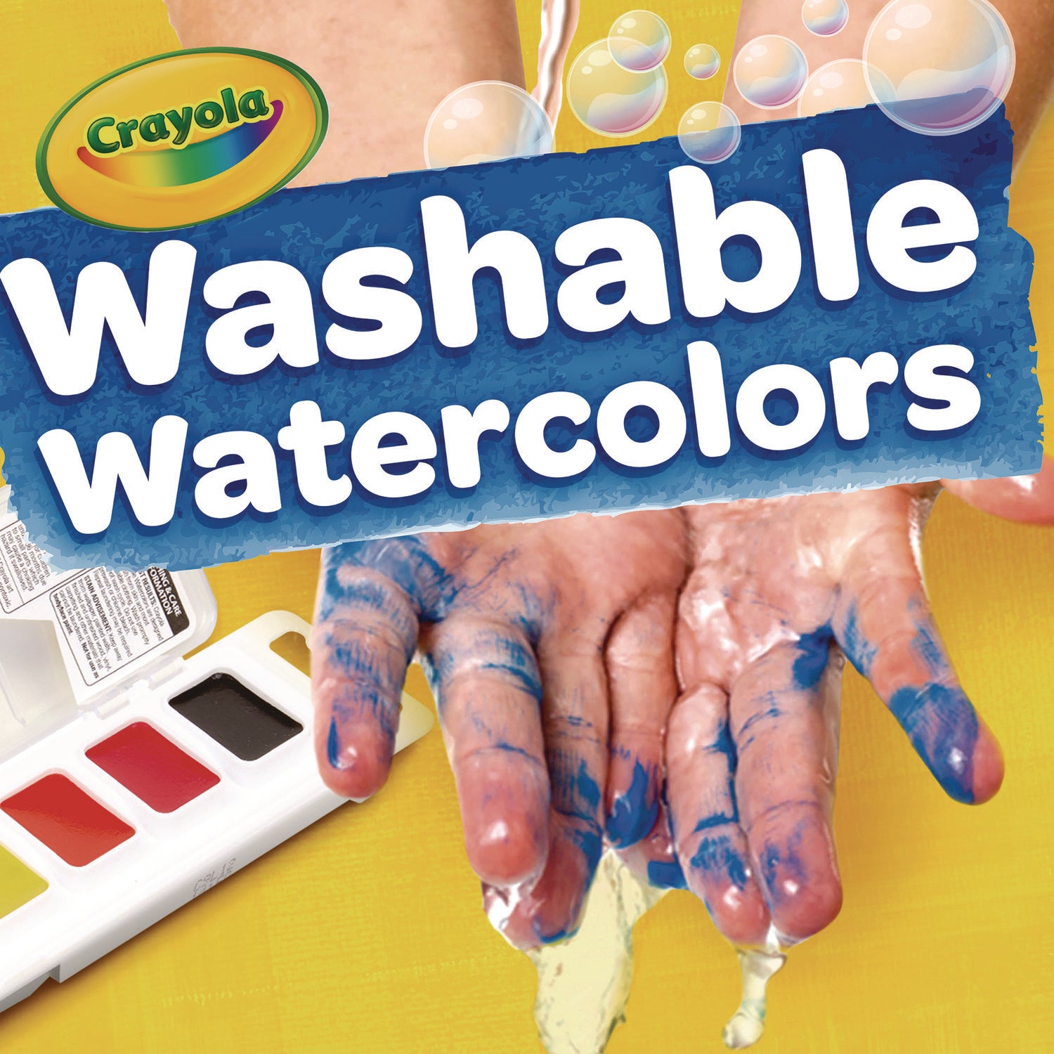 Crayola Watercolors, 8 Assorted Colors, Palette Tray (530080)