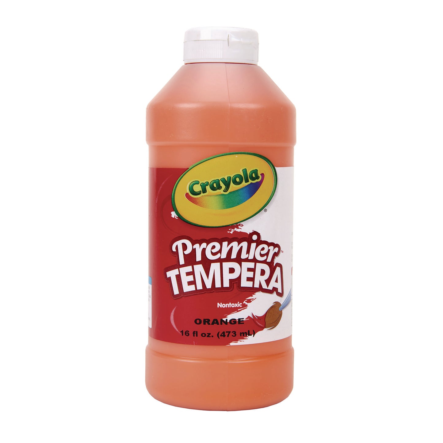 Crayola Premier Tempera Paint, Orange, 16 oz Bottle (541216036)