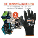 ergodyne ProFlex 7001 Nitrile-Coated Gloves, Black, X-Small, 12 Pairs (17851)