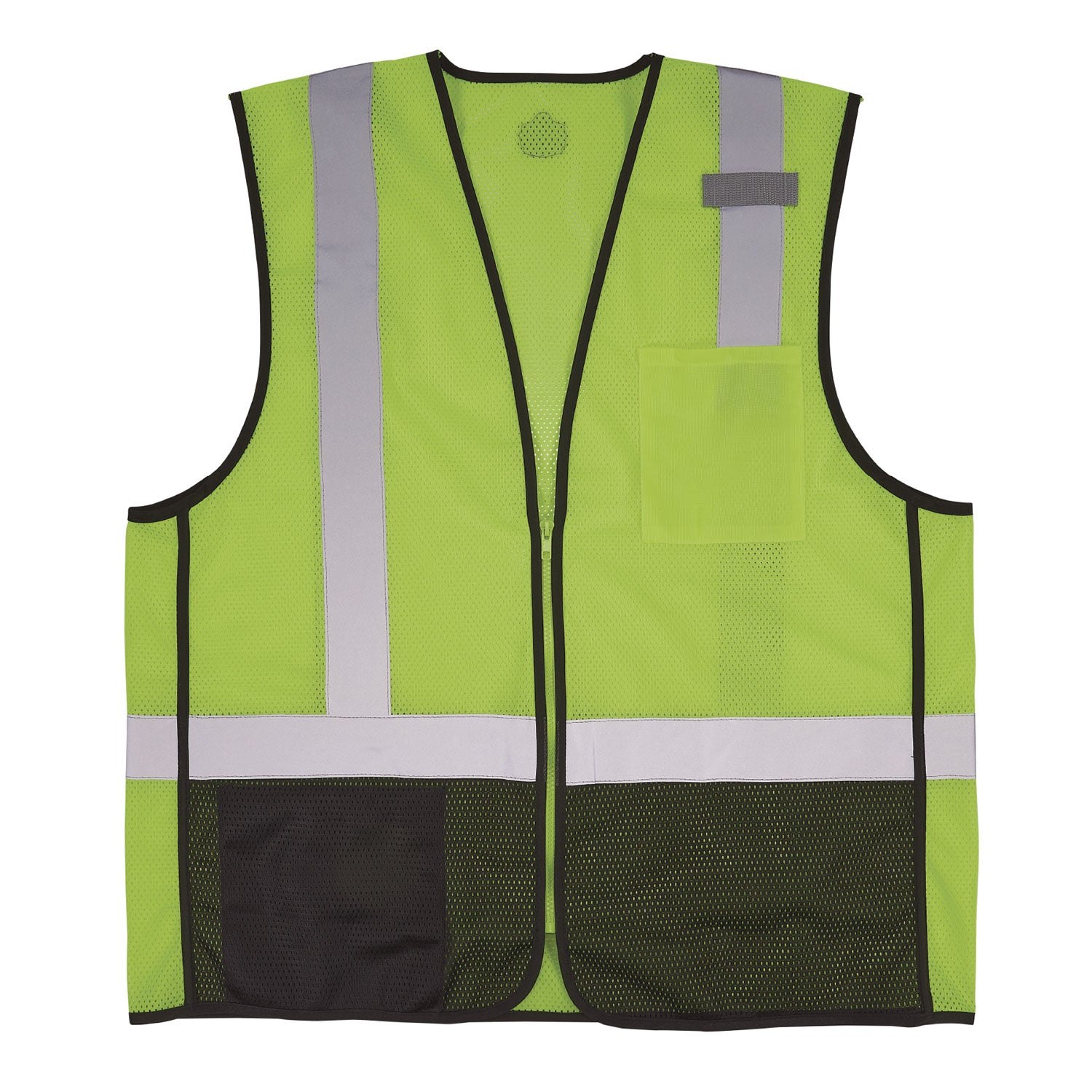 ergodyne GloWear 8210Z Hi-Vis Class 2 Mesh Vest, Large to X-Large, Lime (23015)