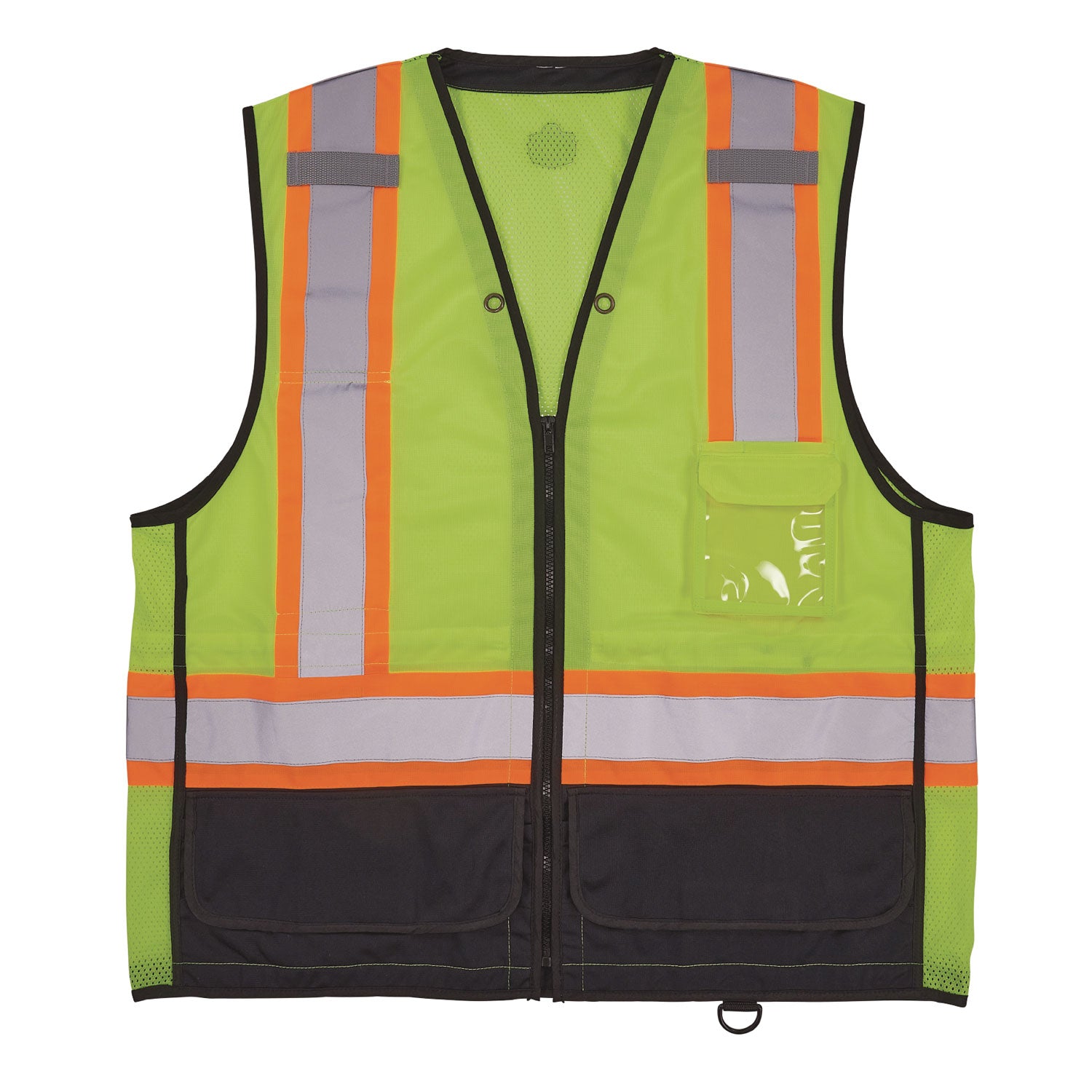 ergodyne GloWear 8251HDZ Class 2 Two-Tone Hi-Vis Safety Vest, Large to X-Large, Lime (23035)