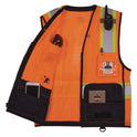 ergodyne GloWear 8251HDZ Class 2 Two-Tone Hi-Vis Safety Vest, Large to X-Large, Orange (23045)