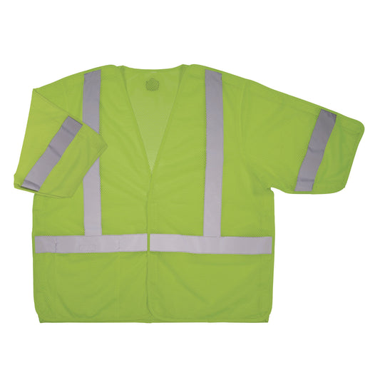 ergodyne GloWear 8315BA Class 3 Hi-Vis Breakaway Safety Vest, Small to Medium, Lime (23053)