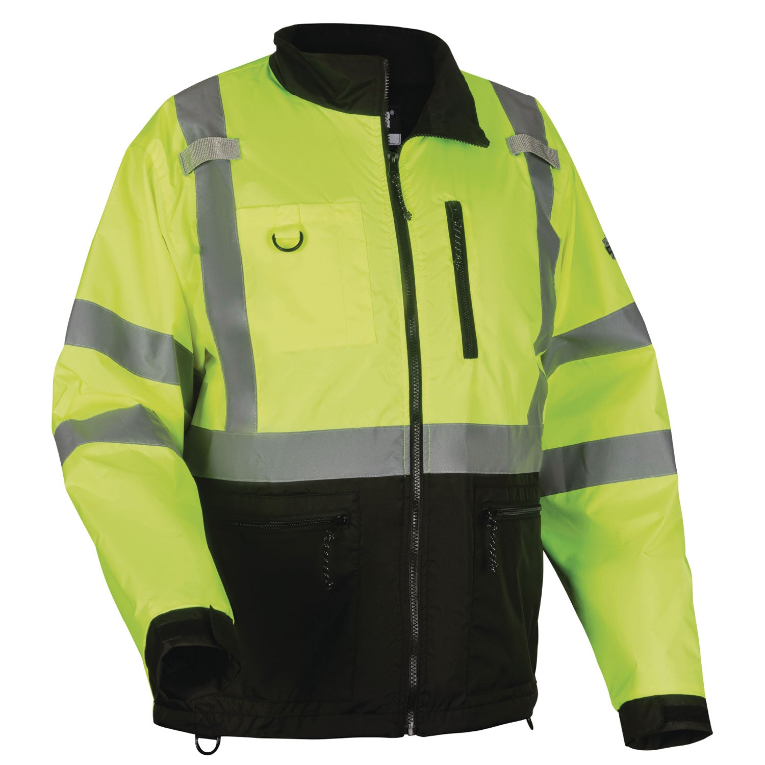 ergodyne GloWear 8351 Class 3 Hi-Vis Windbreaker Water-Resistant Jacket, Small, Lime (23422)