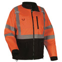 ergodyne GloWear 8351 Class 3 Hi-Vis Windbreaker Water-Resistant Jacket, Small, Orange (23432)