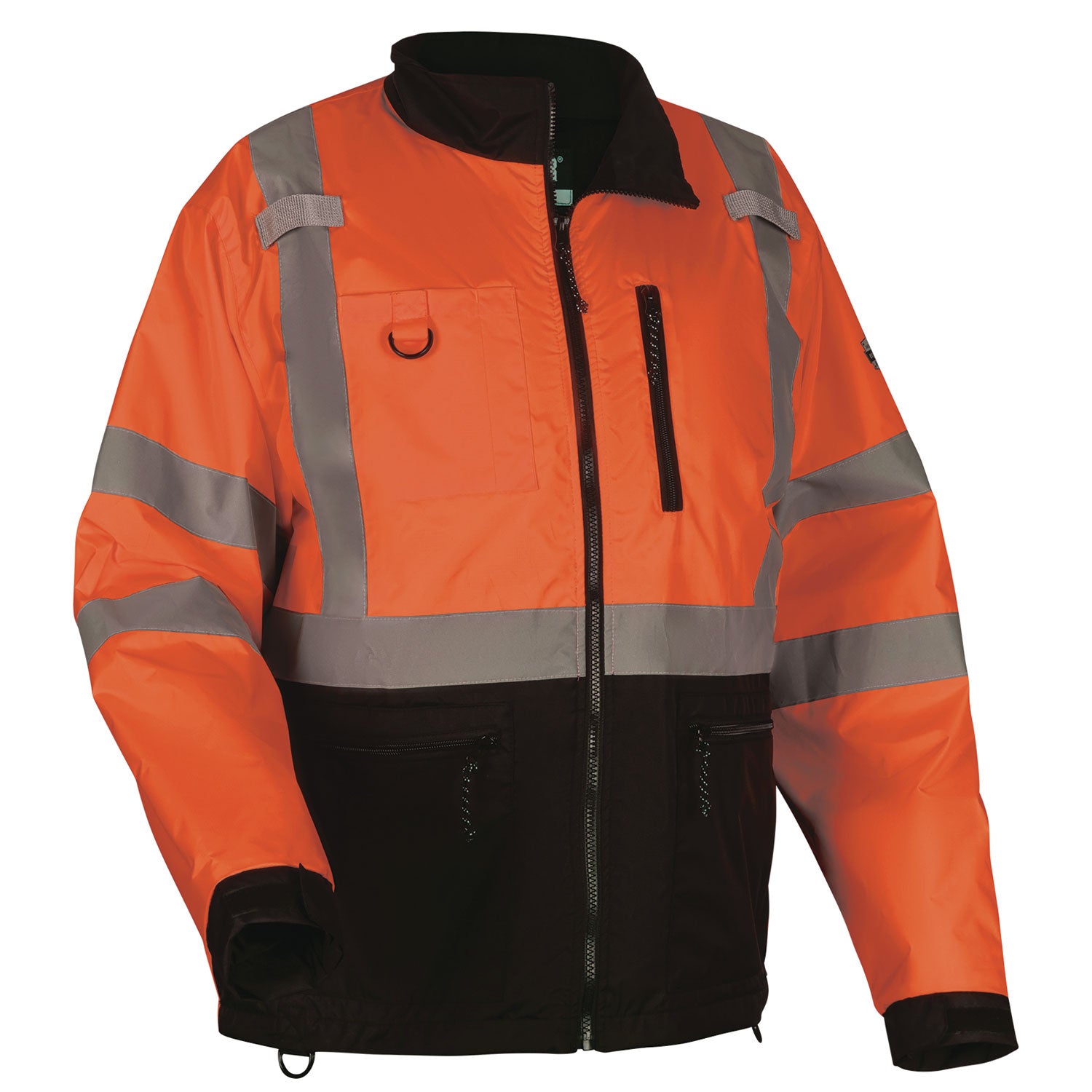 ergodyne GloWear 8351 Class 3 Hi-Vis Windbreaker Water-Resistant Jacket, Small, Orange (23432)