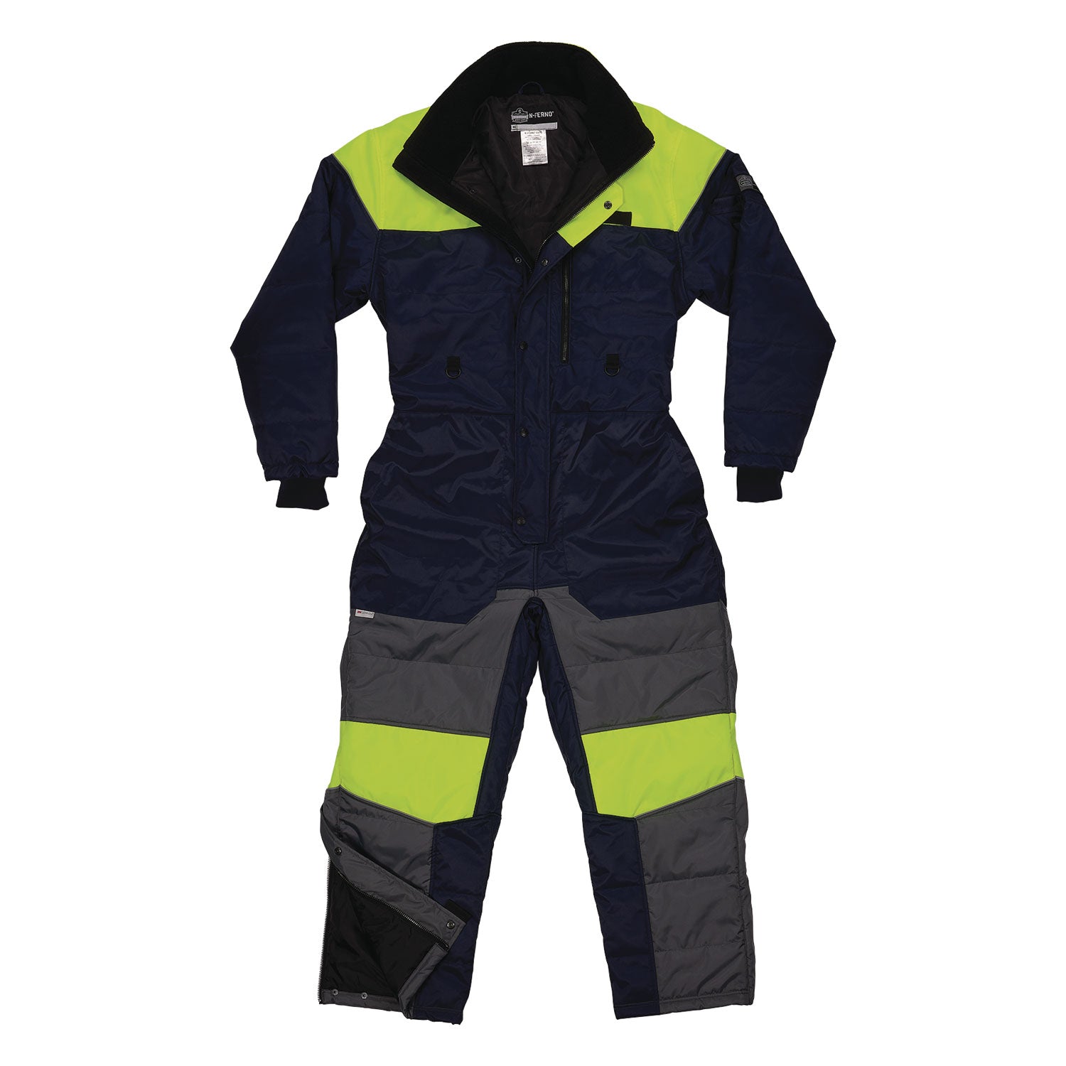 ergodyne N-Ferno 6475 Insulated Freezer Coverall, X-Small, Navy (41241)