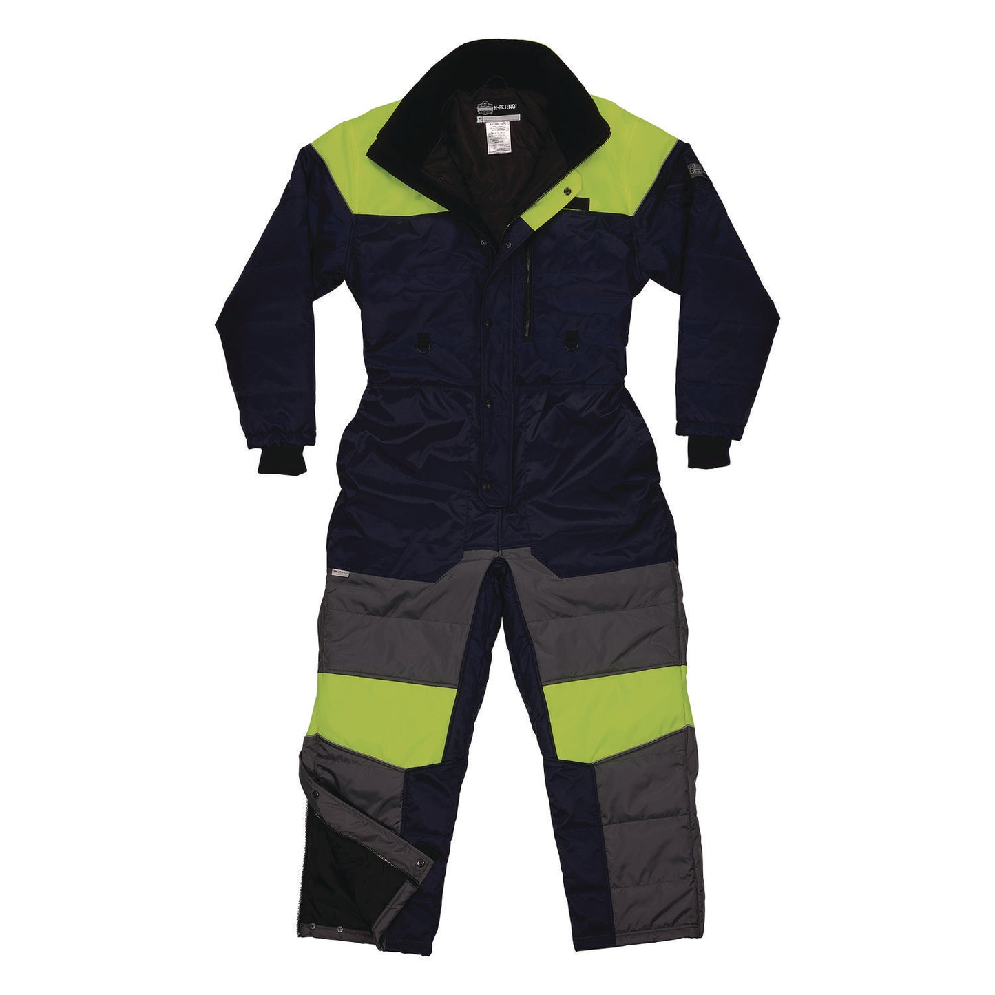 ergodyne N-Ferno 6475 Insulated Freezer Coverall, Small, Navy (41242)