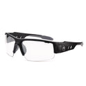 ergodyne Skullerz DAGR Anti-Scratch and Enhanced Anti-Fog Safety Glasses, Black Nylon Impact Frame, Clear Polycarbonate Lens (52005)