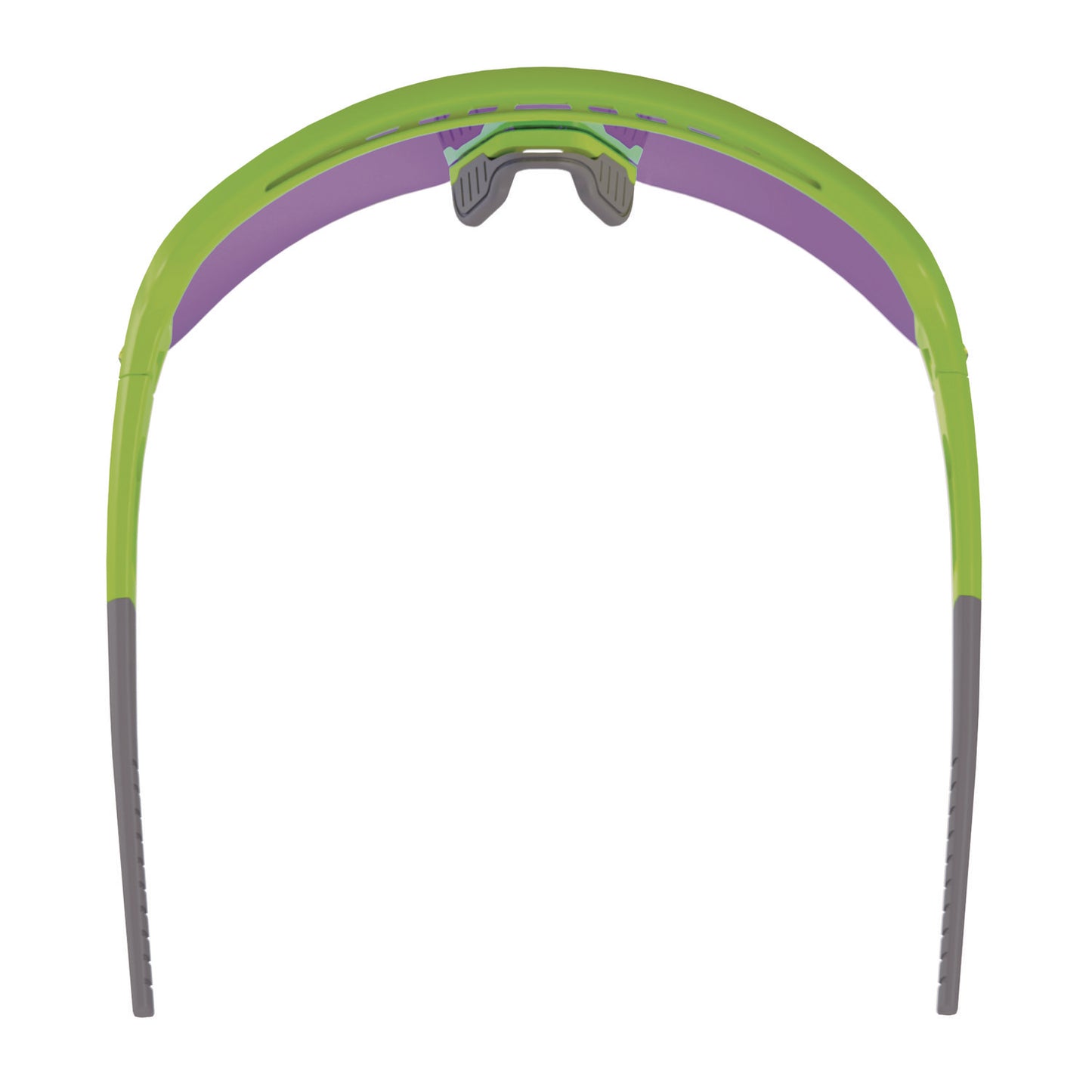 ergodyne Skullerz AEGIR Safety Glasses, Mirrored Lenses, Lime Nylon Impact Frame, Purple Mirror Polycarbonate Lens (55015)