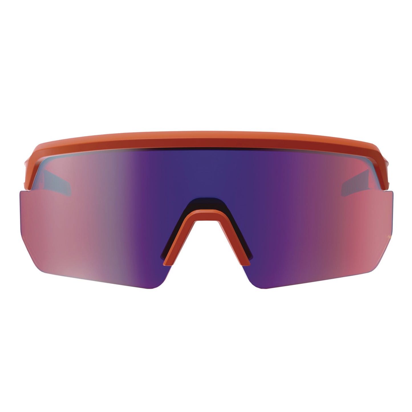 ergodyne Skullerz AEGIR Anti-Scratch/Anti-Fog Safety Glasses, Orange Nylon Impact Frame, Purple Mirror Polycarbonate Lens (55020)