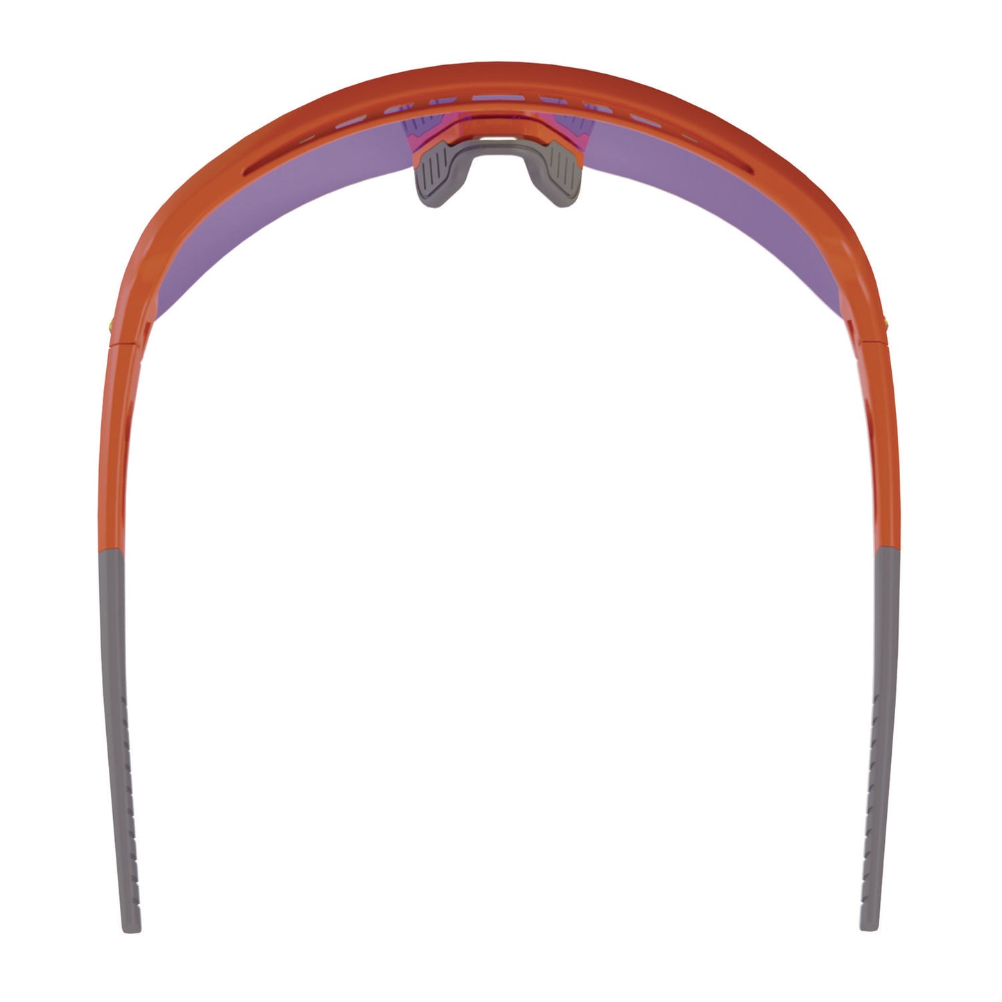 ergodyne Skullerz AEGIR Anti-Scratch/Anti-Fog Safety Glasses, Orange Nylon Impact Frame, Purple Mirror Polycarbonate Lens (55020)