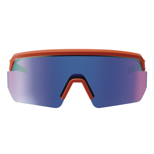 ergodyne Skullerz AEGIR Anti-Scratch/Enhanced Anti-Fog Safety Glasses, Orange Nylon Impact Frame, Blue Mirror Polycarbonate Lens (55022)