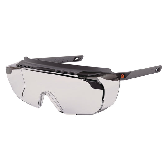 ergodyne Skullerz OSMIN Safety Glasses, Matte Black Polycarbonate Frame, Clear Polycarbonate Lens (55101)