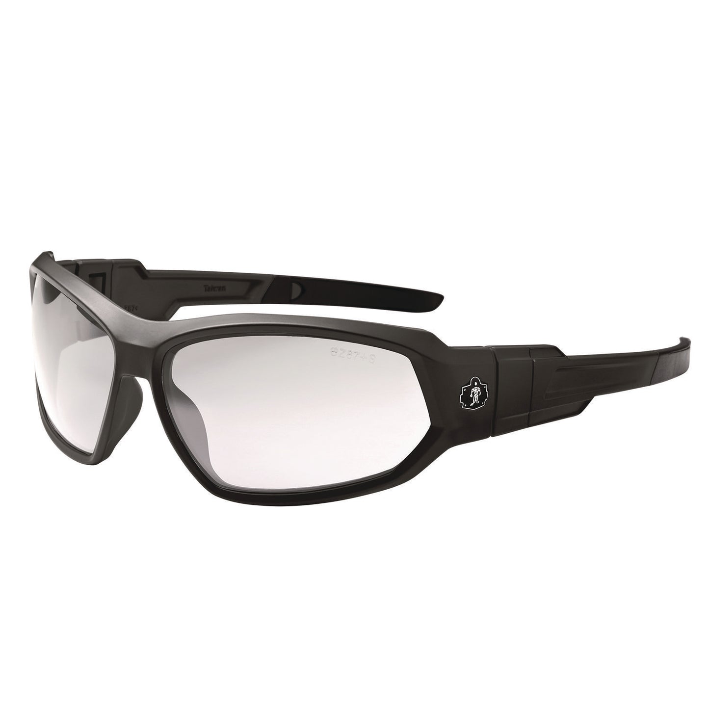 ergodyne Skullerz LOKI Anti-Scratch/Anti-Fog Convertible Safety Spoggles with Strap, Matte Black Frame, Clear Polycarbonate Lens (56005)