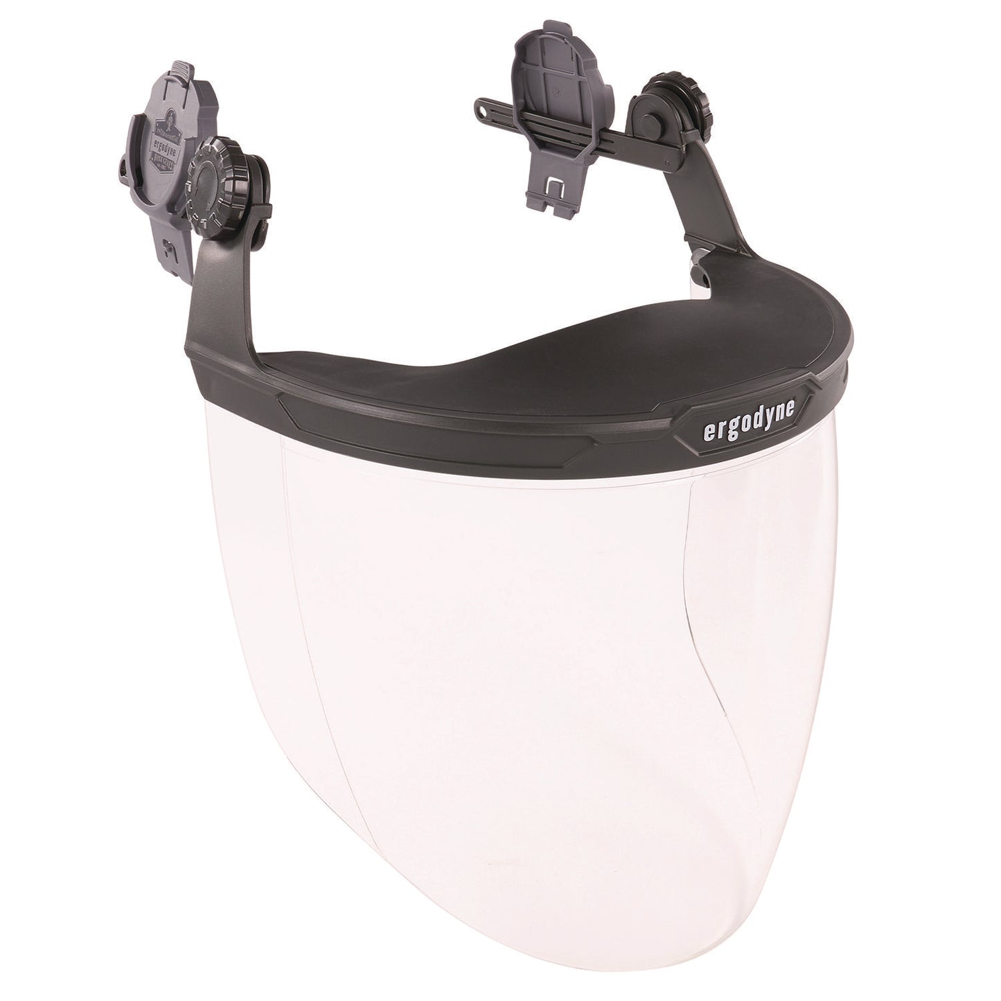 ergodyne Skullerz 8994 Anti-Scratch/Anti-Fog Hard Hat Face Shield, Cap-Style/Safety Helmet Adapter, Clear Lens (60243)