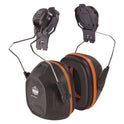 ergodyne Skullerz 8880 NRR 26dB Hard Hat Mounted Earmuffs, Full Brim, Gray (60259)