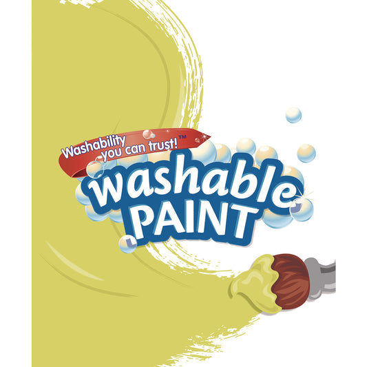 Crayola Artista II Washable Tempera Paint, Yellow, 32 oz Bottle (543132034)