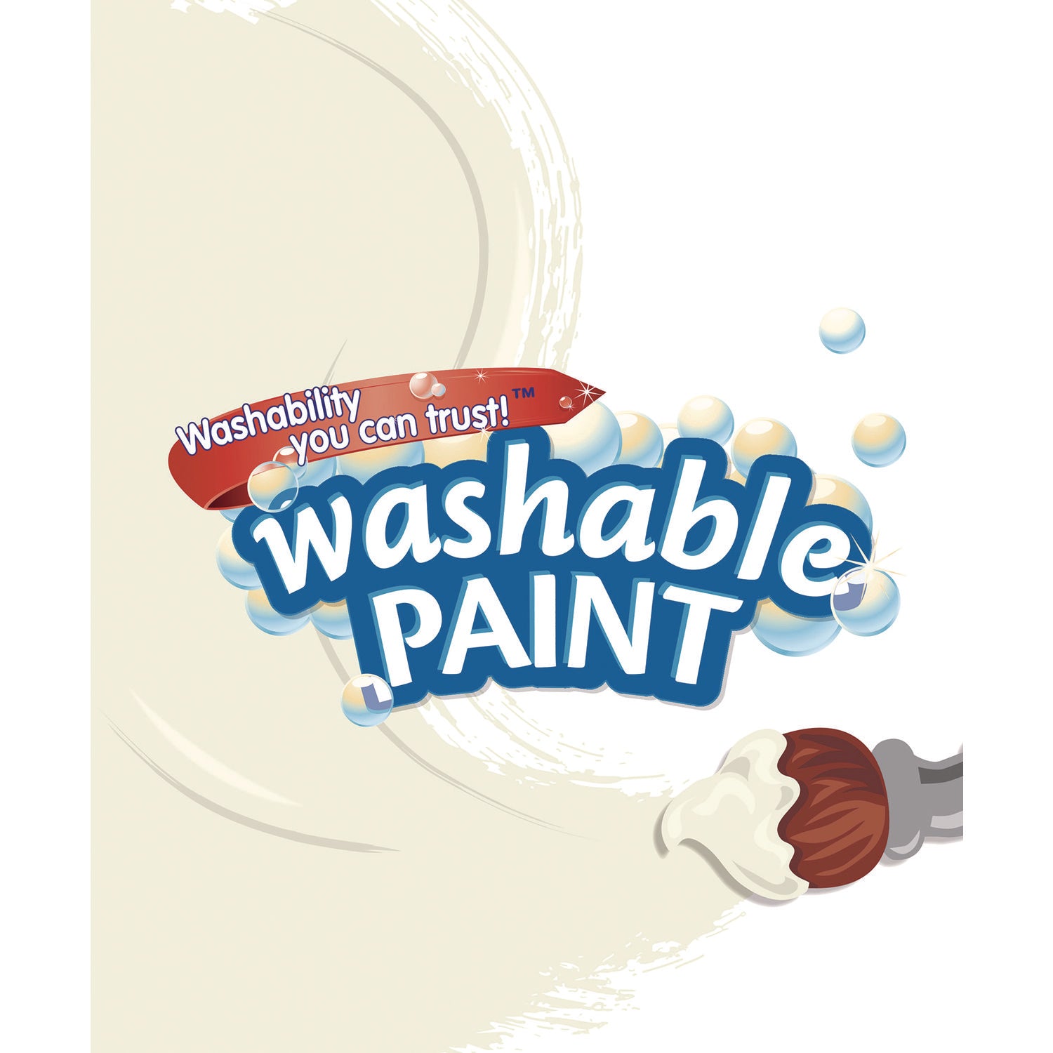 Crayola Artista II Washable Tempera Paint, White, 32 oz Bottle (543132053)