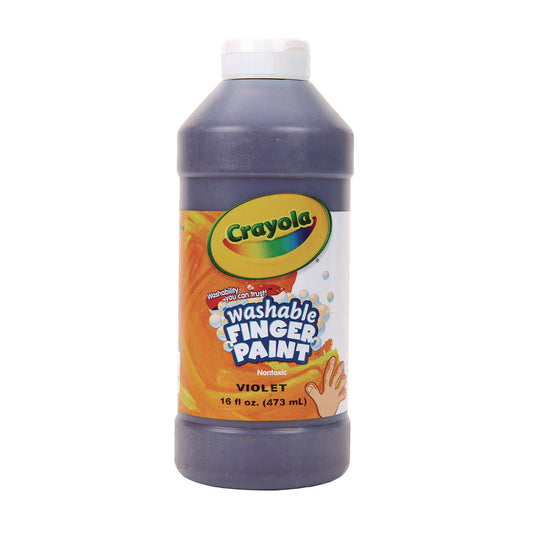 Crayola Washable Fingerpaint, Violet, 16 oz Bottle (551316040)