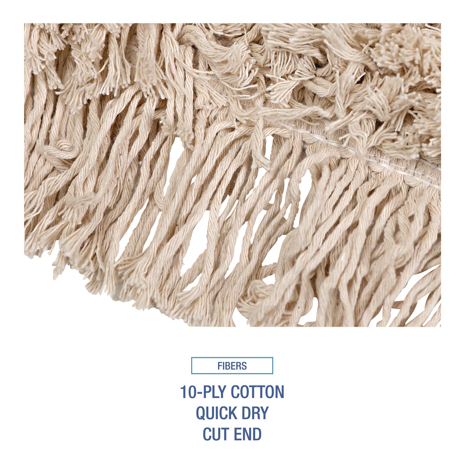 Boardwalk Mop Head, Dust, Cotton, 48 x 3, White (1048)