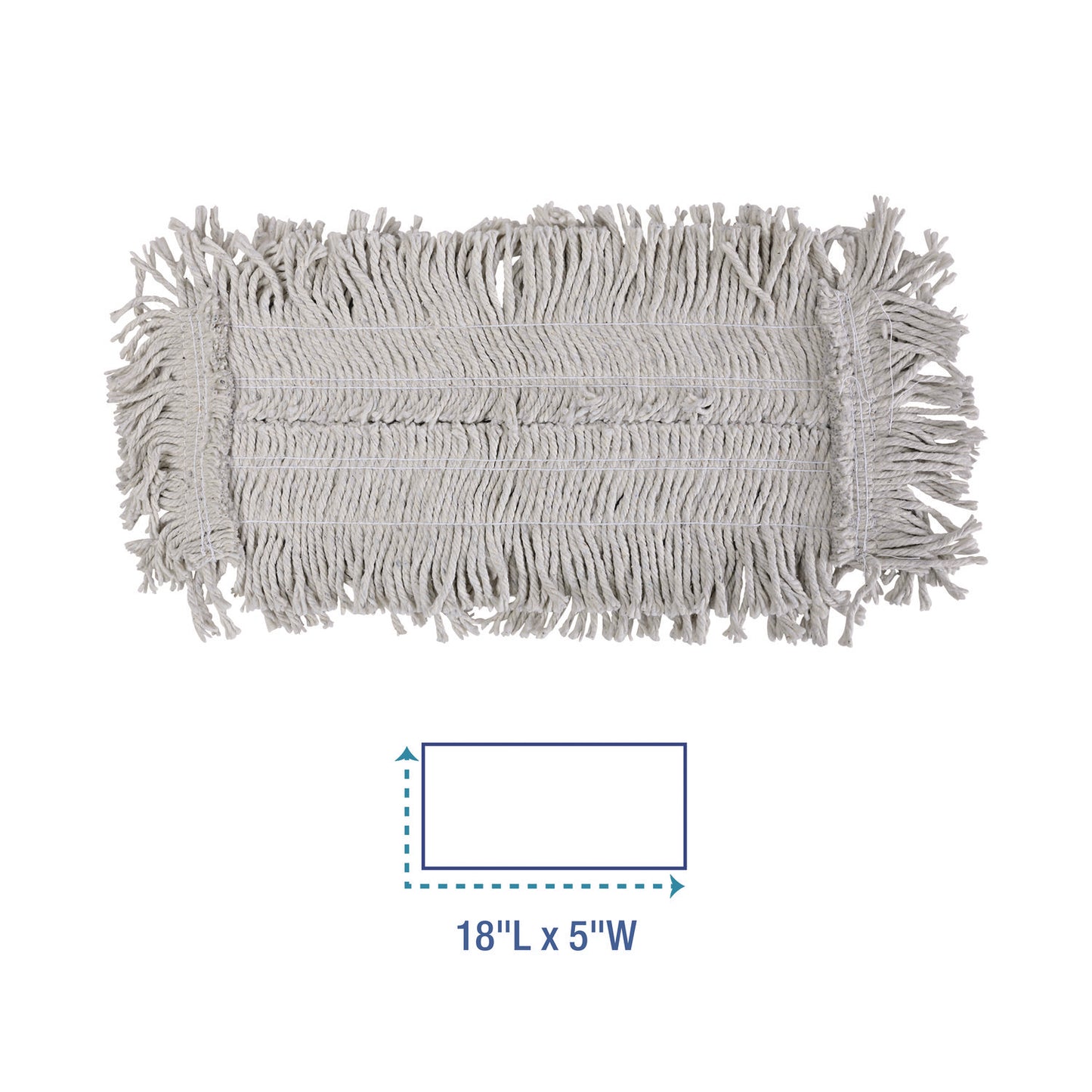 Boardwalk Disposable Dust Mop Head, Cotton, 18w x 5d (1618)