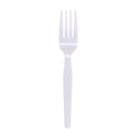 Boardwalk Mediumweight Polystyrene, Fork, White, 10 Boxes of 100/Carton (FORKMWPSCT)