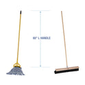 Boardwalk Cleaning Kit, Medium Blue Cotton/Rayon/Synthetic Head, 60" Natural/Yellow Wood/Metal Handle (CLEANKIT)