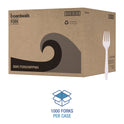 Boardwalk Heavyweight Polypropylene Cutlery, Fork, White, 1000/Carton (FORKHWPPWH)