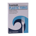 Boardwalk Mediumweight Polystyrene, Fork, White, 10 Boxes of 100/Carton (FORKMWPSCT)