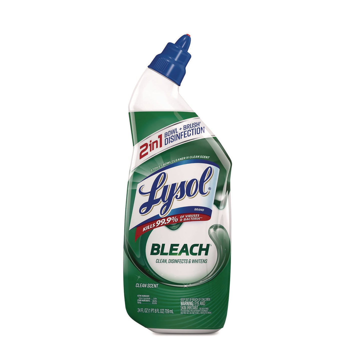 LYSOL Brand Disinfectant Toilet Bowl Cleaner with Bleach, 24 oz (98014EA)